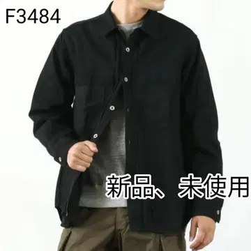 FOB FACTORY F3484 데님 콜 마이너 셔츠 블랙 L