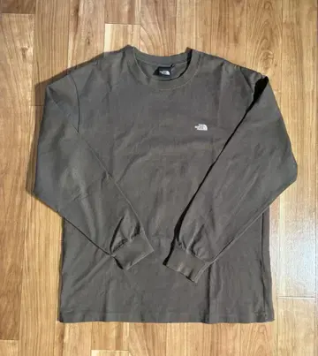 THE NORTH FACE 카키 긴팔 티셔츠 XL