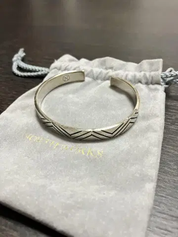 NORTH WORKS 실버 뱅글 W-311 StampedBangle