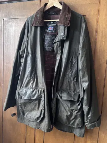 Mc Orvis 왁스 Wetterjacke L 사이즈 올리브 그린