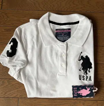 USPA 화이트 여성용 폴로 셔츠 XL 흰색