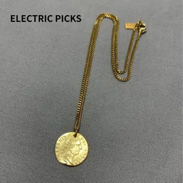 새상품급 ELECTRIC PICKS 코인 목걸이 목걸이 펜던트