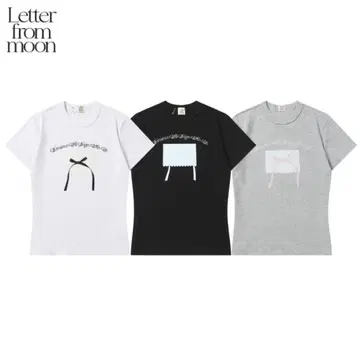 Letter from moon 티셔츠 화이트