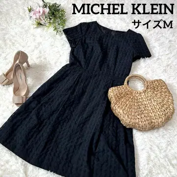 미쉘클랑 MK MICHEL KLEIN 원피스 체크 무릎 기장 M