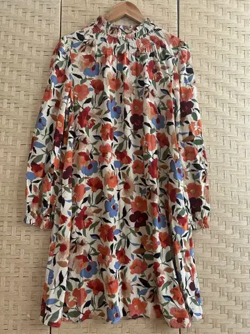COMPTOIR DES COTONNIERS 꽃무늬 긴팔 원피스 L 사이즈