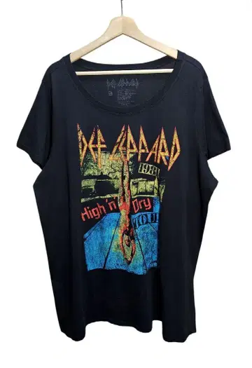 공식 Def Leppard High 'n' Dry TOUR 티셔츠