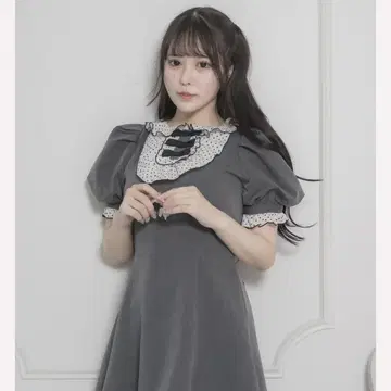 pium  프릴 요크 도리 원피스