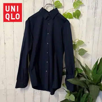 유니클로 엑스트라 파인 코튼 브로드 셔츠 버튼 다운 칼라 긴팔