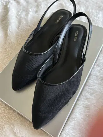 슬로브 이에나 메쉬 뮬 블랙 23cm