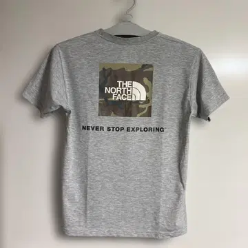 노스페이스 S/S 로고 카모 티셔츠