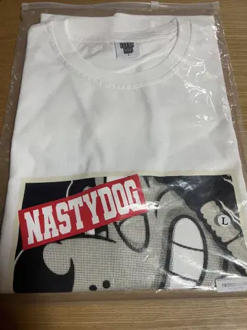 NastyDog 티셔츠 L 사이즈 화이트