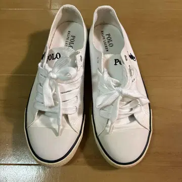 Polo Ralph Lauren 화이트 스니커즈 24.5cm