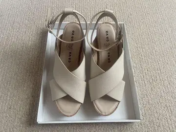 cavacava 사바사바 웨지솔 크로스 샌들 (L) 24cm