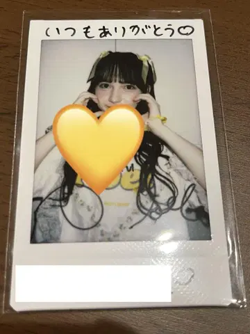 FRUITS ZIPPER 하야세 노엘 친필 사인 폴라로이드 댓글 포함