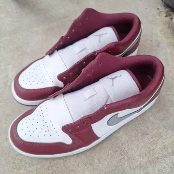 화이트/aj1low 보르도 체리 우드 레드