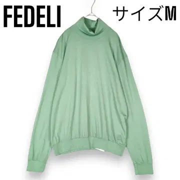 컨디션 최상 FEDELI JERSEY SUPIMA 터틀넥 티셔츠