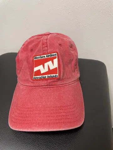 새상품급! Western Airlines 빈티지 캡 레드