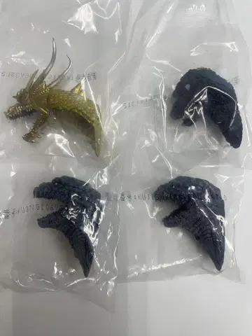 제일복권 고질라 G상 몬스터 헤드 마그넷 4개