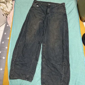 지유 다크 그레이 와이드 팬츠 3XL