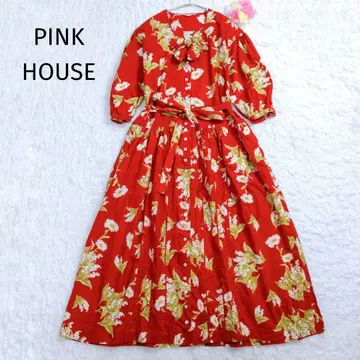 PINK HOUSE 스즈란 롱 원피스 빈티지 리본
