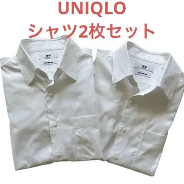 유니클로 UNIQLO 와이셔츠 슈퍼 논다림질 셔츠 2장 세트