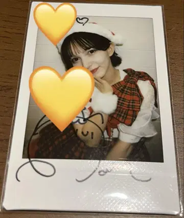 FRUITS ZIPPER 하야세 노엘 친필 사인 체키 크리스마스 의상