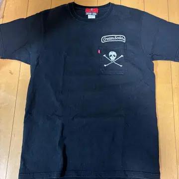 Cream Soda 블랙 티셔츠 L 사이즈
