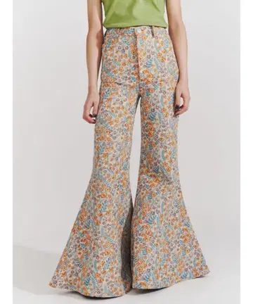 PAMEO POSE Chameleon Flare Pants 베이지 M