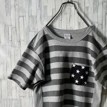 Reverse Weave 보더 챔피온 티셔츠 여성용 L