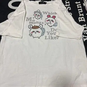 치이카와 모몽가 L 화이트 티셔츠