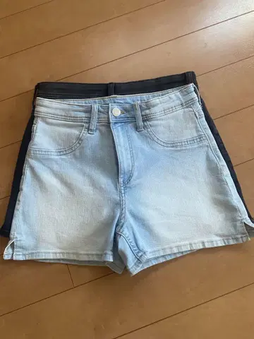 H&M 숏팬츠 2팩 세트 데님 165cm