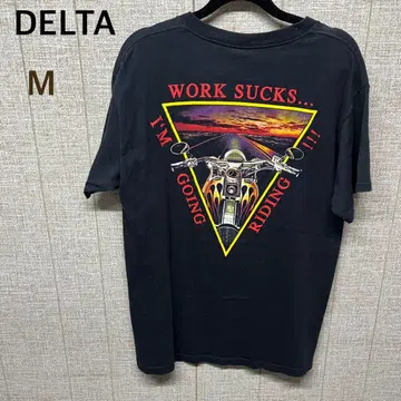 DELTA M WORK SUCKS RIDING 티셔츠