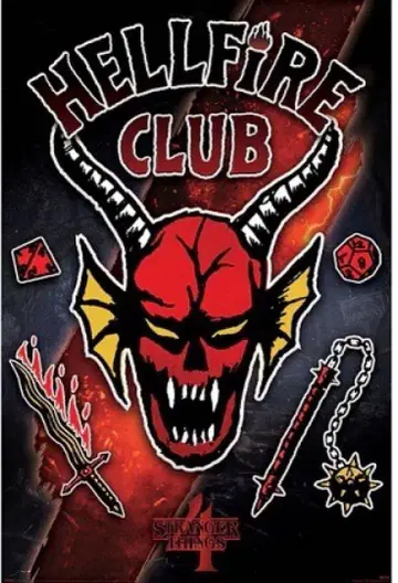 Stranger Things HELLFIRE CLUB 포스터