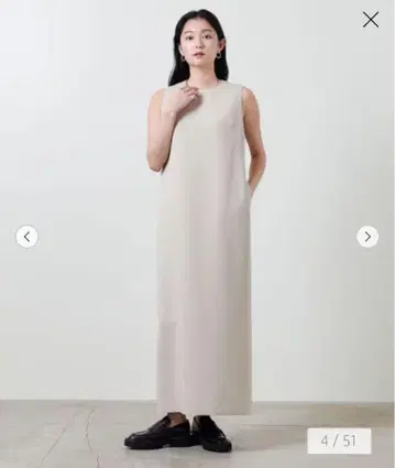 <MARW UNITED ARROWS> 슬리브리스 롱 원피스