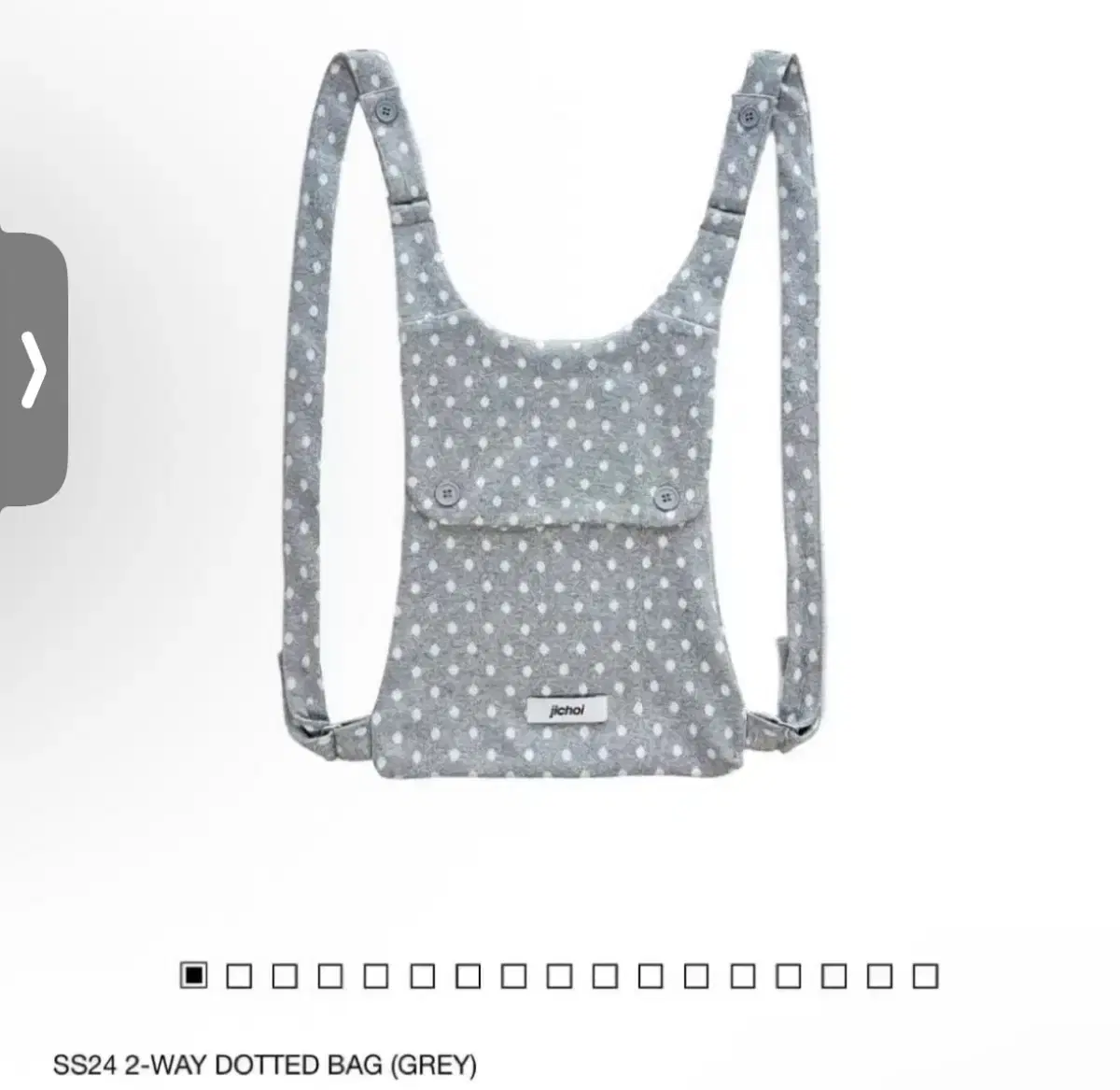 Jichoi Two-Way Dot Bag Gray