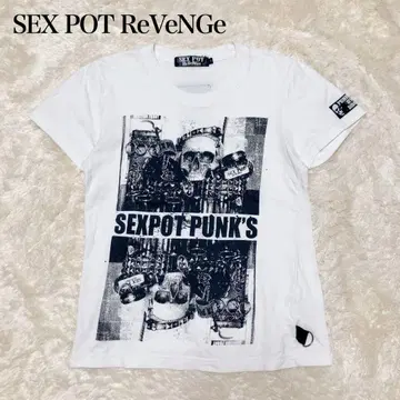 SEX POT ReVeNGe 섹스 포트 리벤지 펑크 스컬 티셔츠