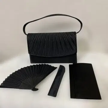 블랙 포멀 백 관혼상제 입학식 졸업식 부채, 오비 포함