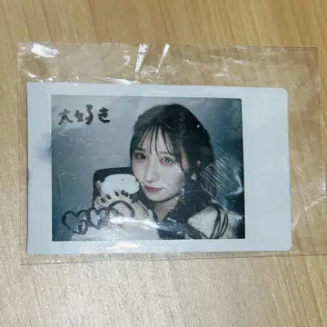 오가와 나나코 친필 사인 폴라로이드