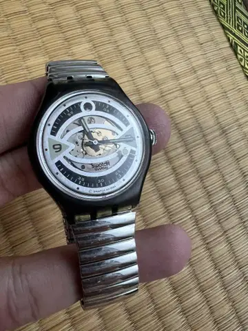 Swatch 자동 시계 스테인리스 밴드