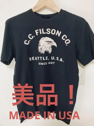 C.C. FILSON CO. 블랙 티셔츠 XS