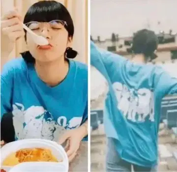 초레어 아이묭 착용 고양이 티셔츠 구제 의류 y2k