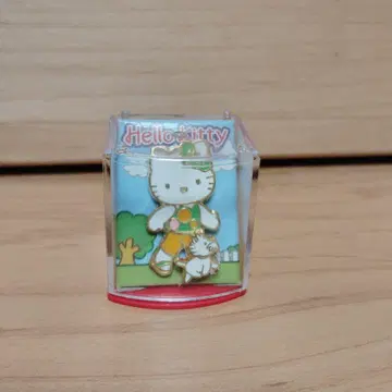 2002년 레트로 레어 헬로키티 강아지 산책 핀 배지 산리오