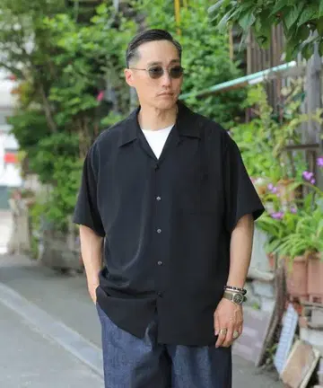 caltop 오픈 카라 셔츠 chicano WAIPER