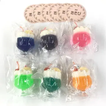 6종 세트 찻집 놀이 크림 소다 미니어처 피규어