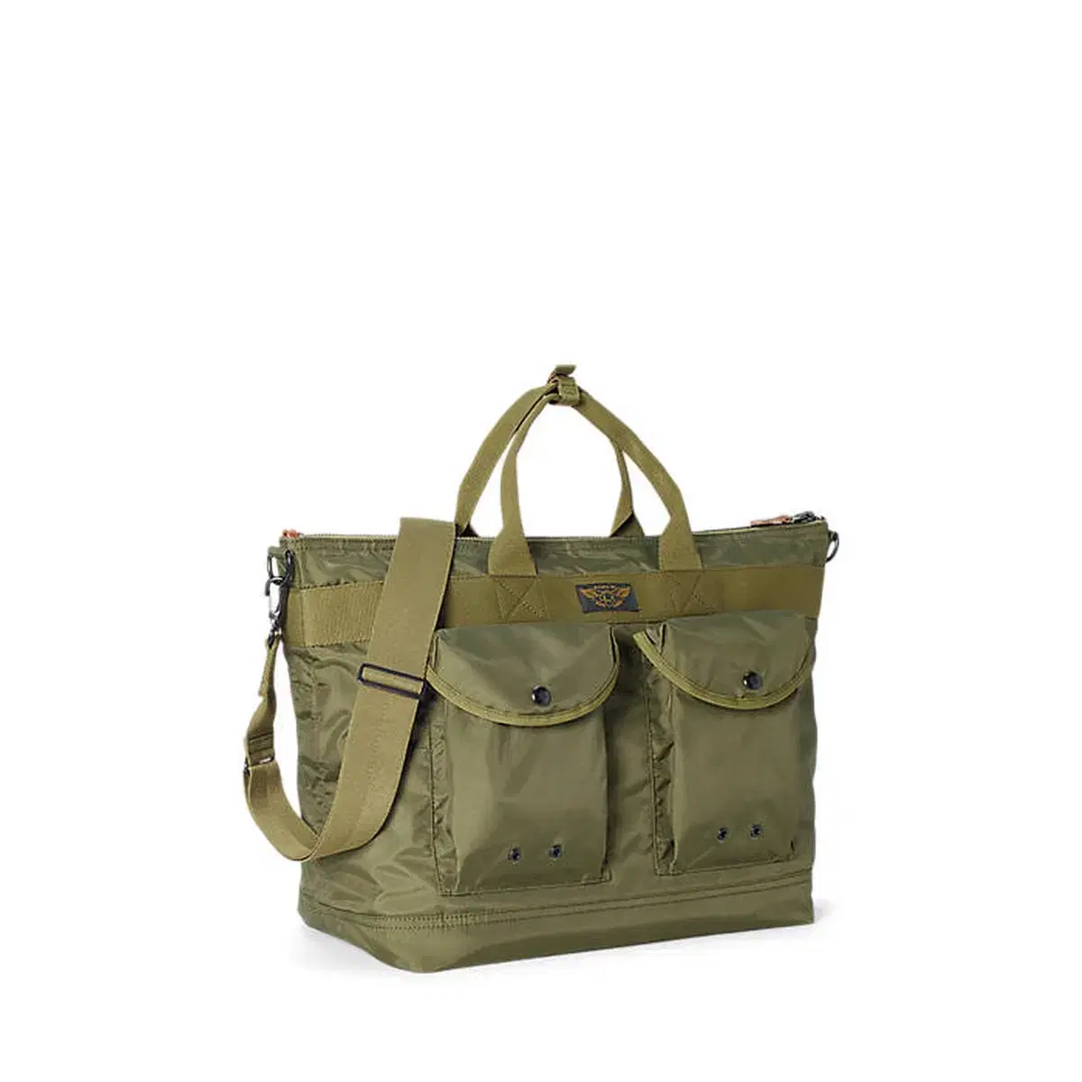 RRL Nylon Canvas Utility Messenger Bag Double RRL