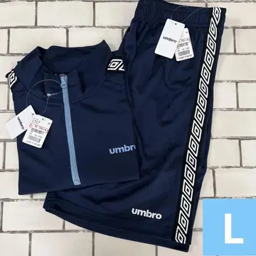 엄브로 하프 지퍼 셔츠 + 하프 팬츠 남성용 L 사이즈