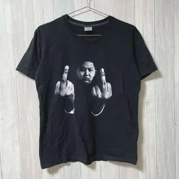 디자인 티셔츠 L 사이즈 김정은 김정은 블랙 Q1