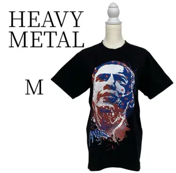 HEAVY METAL 헤비 메탈 밴딩 티셔츠 반팔 티셔츠 남성용 M
