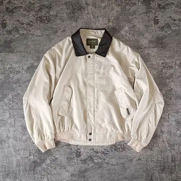 구제 의류 90s DOCKERS 다커스 카라 가죽 피치 스킨 블루종