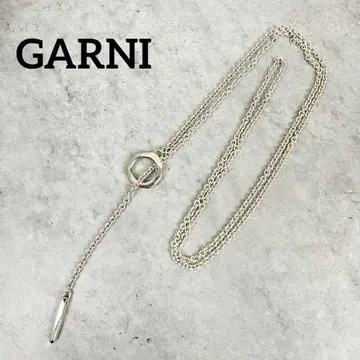 GARNI 가르니 크로키 Y자 실버 체인 목걸이